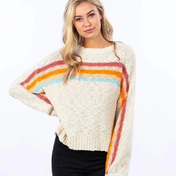 🔆RIP CURL🔆 70’s RETRO SUN SEEKER SWEATER - Picture 3 of 12